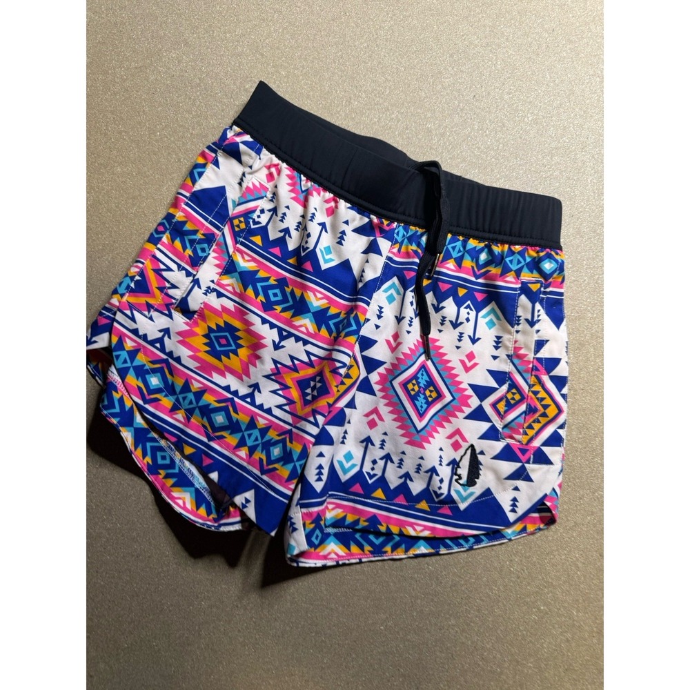 Men's Aztec-Print Athletic Shorts with Elastic Waist - Multicolor